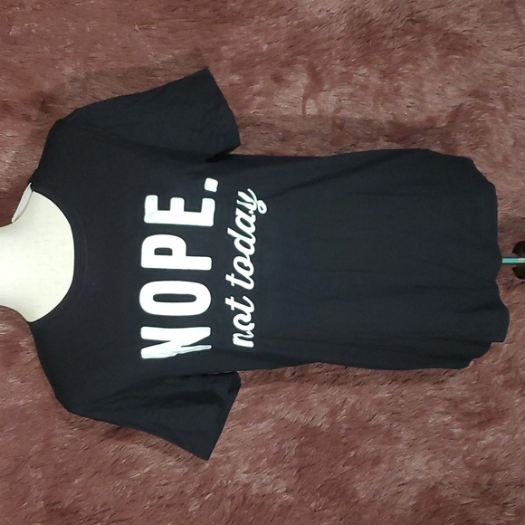 Yitan Nope Not Today Graphic T-Shirt NWT - Picture 1 of 4